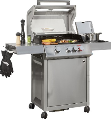 Preview: Mr. Gardener Gasgrill Virginia, 3 Brenner, Grillfläche: 62 x 43 cm, mit Unterschrank, 846511